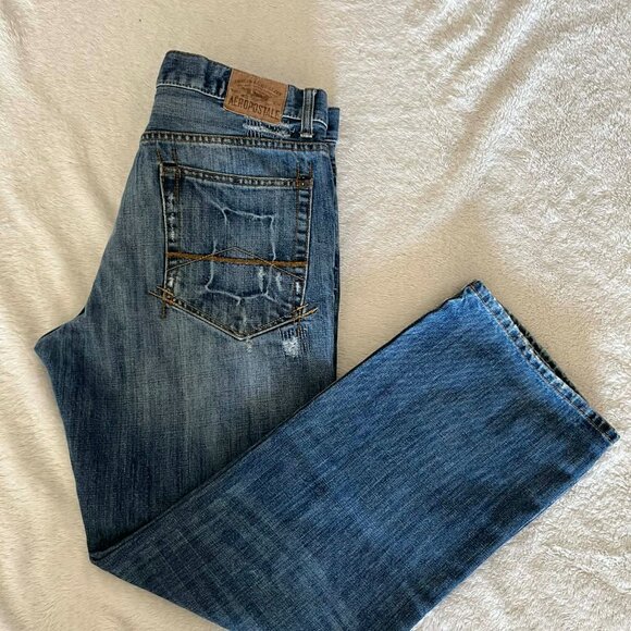 Aeropostale Driggs Slim Bootcut Men's Jeans size 34x30 - Picture 4 of 8